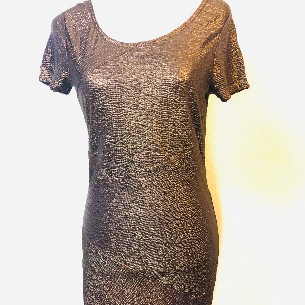 Free People Body Corps Copper scoop back dress